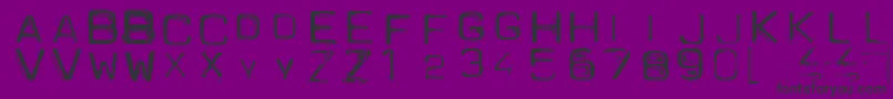 Spacesuit Font – Black Fonts on Purple Background