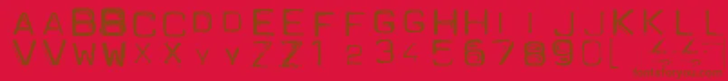 En savoir plus sur la police Spacesuit Police Spacesuit – polices brunes sur fond rouge