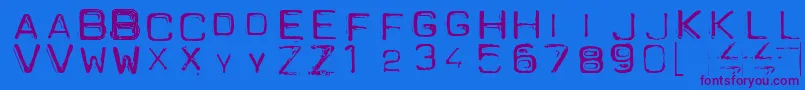 Lisätietoja Spacesuit-fontista Spacesuit-fontti – violetit fontit sinisellä taustalla