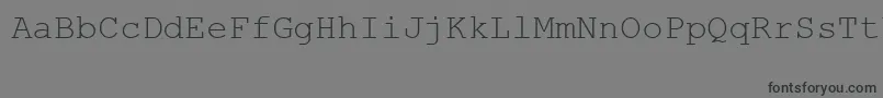 フォントMsLinedrawRegular – 黒い文字の灰色の背景