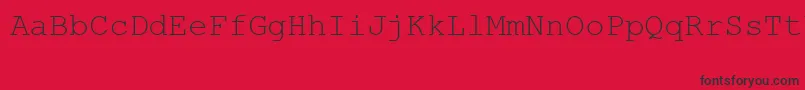 MsLinedrawRegular-Schriftart – Schwarze Schriften auf rotem Hintergrund