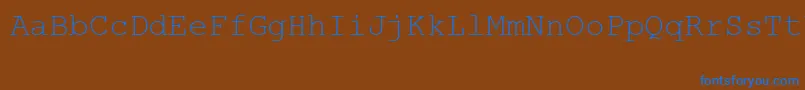 MsLinedrawRegular Font – Blue Fonts on Brown Background