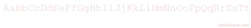 フォントMsLinedrawRegular – 白い背景にピンクのフォント