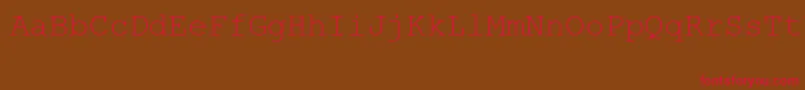 MsLinedrawRegular Font – Red Fonts on Brown Background