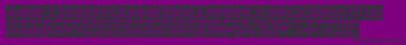 ALancetcmup-fontti – mustat fontit violetilla taustalla