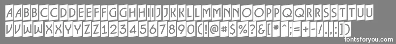 ALancetcmup Font – White Fonts on Gray Background