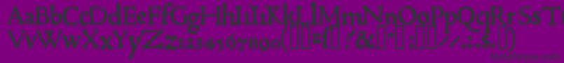 Шрифт 1470jenson – чёрные шрифты на фиолетовом фоне