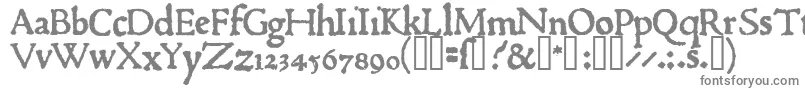 1470jenson-fontti – harmaat kirjasimet valkoisella taustalla
