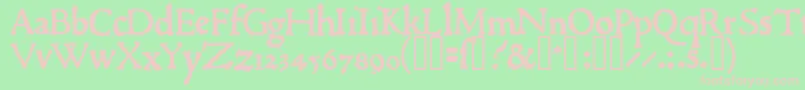 1470jenson Font – Pink Fonts on Green Background