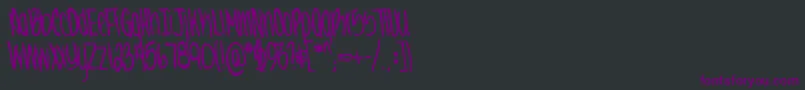 Jennabold Font – Purple Fonts on Black Background