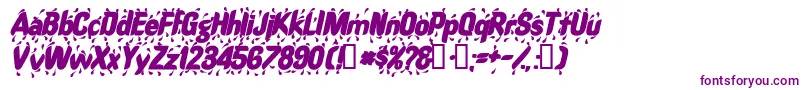 RaindancesskBolditalic Font – Purple Fonts on White Background