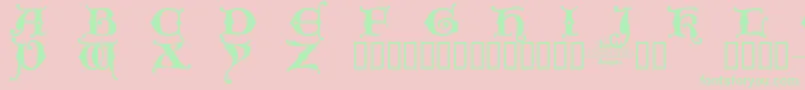 KingXmasTrial Font – Green Fonts on Pink Background