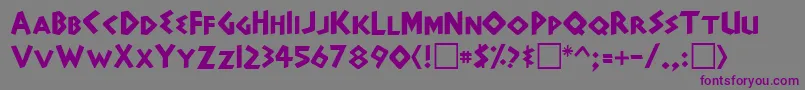 AdonaisRegular Font – Purple Fonts on Gray Background