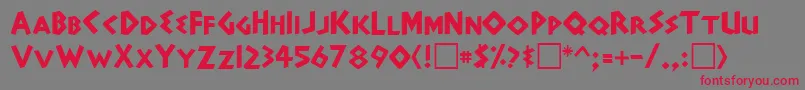 AdonaisRegular Font – Red Fonts on Gray Background