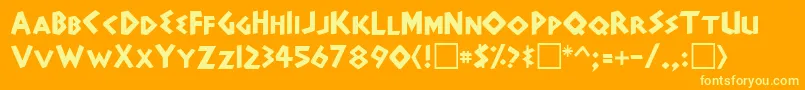 En savoir plus sur la police AdonaisRegular Police AdonaisRegular – polices jaunes sur fond orange