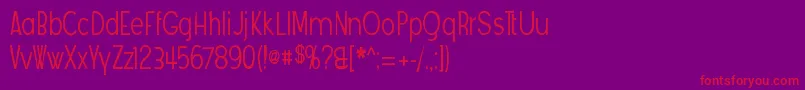 Angosturagaunt Font – Red Fonts on Purple Background