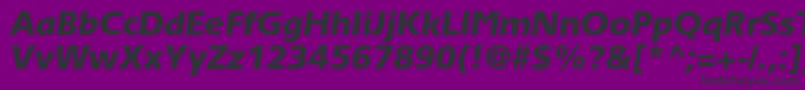 TornadoblackcItalic Font – Black Fonts on Purple Background