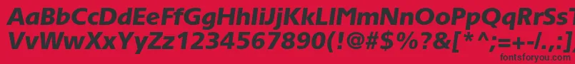 TornadoblackcItalic Font – Black Fonts on Red Background