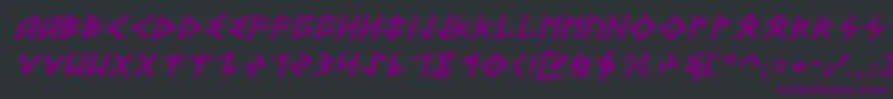 Heorotei Font – Purple Fonts on Black Background