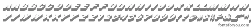 フォントBusserdbNormal – 白い背景に灰色の文字