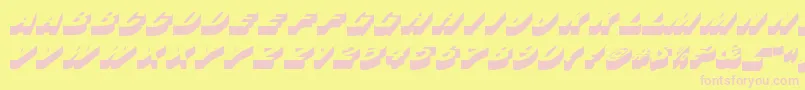 BusserdbNormal Font – Pink Fonts on Yellow Background