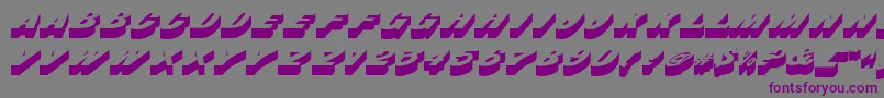 BusserdbNormal Font – Purple Fonts on Gray Background