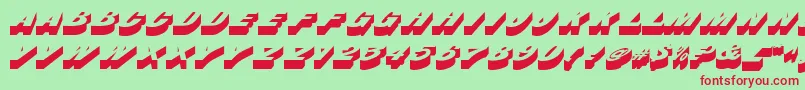 BusserdbNormal Font – Red Fonts on Green Background