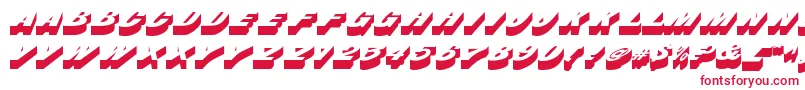 フォントBusserdbNormal – 白い背景に赤い文字