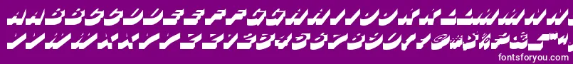 フォントBusserdbNormal – 紫の背景に白い文字