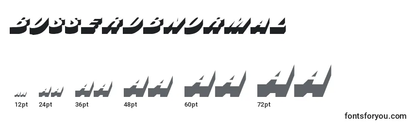 BusserdbNormal Font Sizes