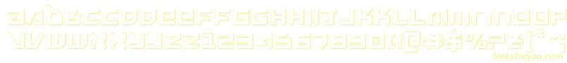 Uno Estado 3D-Schriftart – Gelbe Schriften
