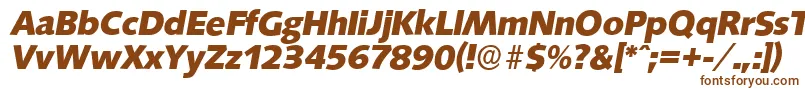 Шрифт SaxonyserialXboldItalic – коричневые шрифты