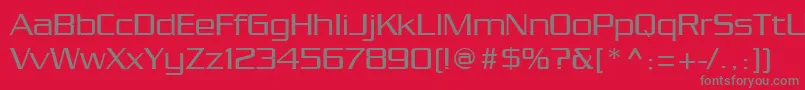 Babylon5credits Font – Gray Fonts on Red Background