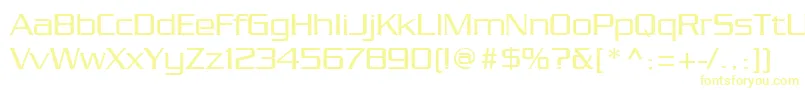 Babylon5credits Font – Yellow Fonts on White Background