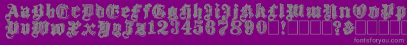 Twenty12-Schriftart – Graue Schriften auf violettem Hintergrund