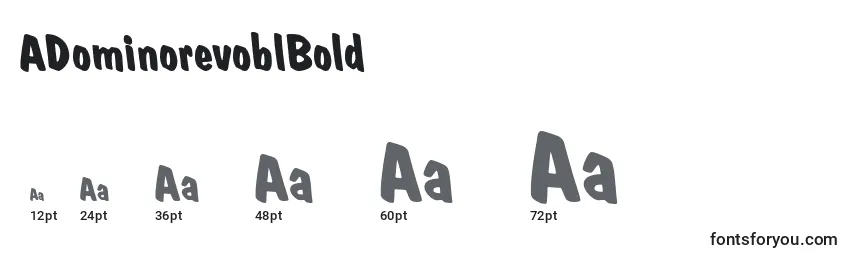 ADominorevoblBold Font Sizes