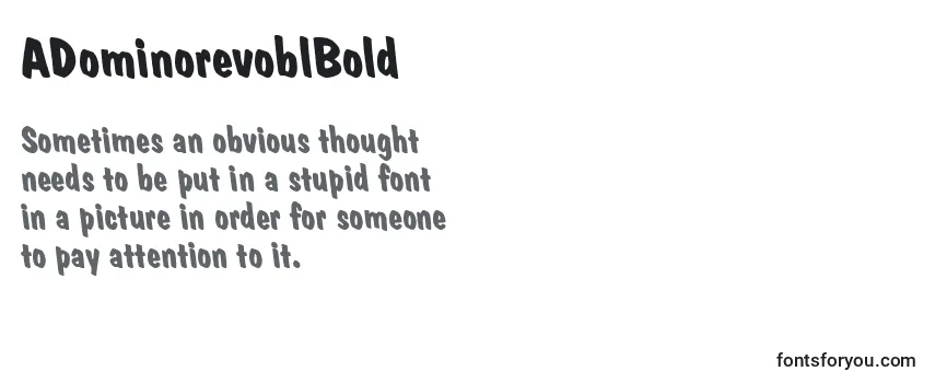 ADominorevoblBold-fontti
