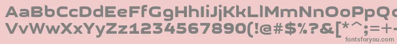 GetvoipGrotesque Font – Gray Fonts on Pink Background