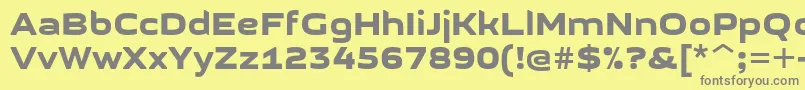 GetvoipGrotesque Font – Gray Fonts on Yellow Background