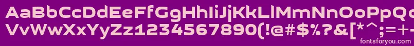 GetvoipGrotesque Font – Pink Fonts on Purple Background
