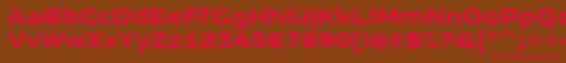 GetvoipGrotesque Font – Red Fonts on Brown Background