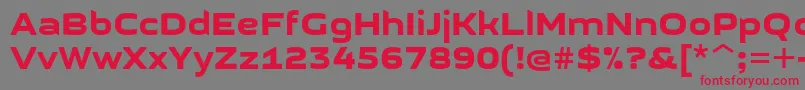 GetvoipGrotesque Font – Red Fonts on Gray Background
