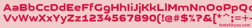 GetvoipGrotesque Font – Red Fonts on Pink Background
