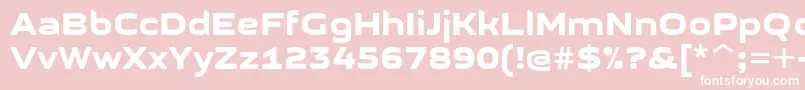 GetvoipGrotesque Font – White Fonts on Pink Background