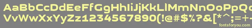 Шрифт GetvoipGrotesque – жёлтые шрифты на сером фоне