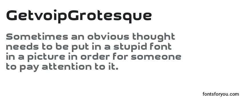 GetvoipGrotesque Font