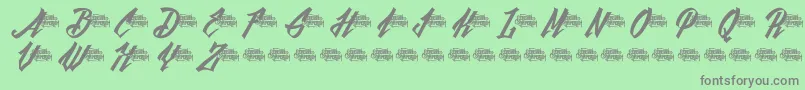 BlackfutureDemo Font – Gray Fonts on Green Background