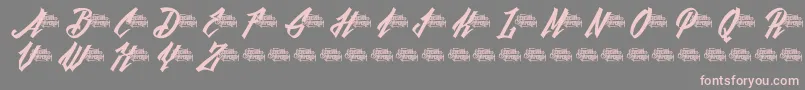 BlackfutureDemo Font – Pink Fonts on Gray Background