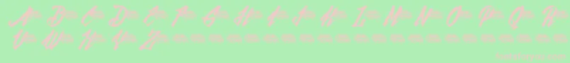 BlackfutureDemo Font – Pink Fonts on Green Background