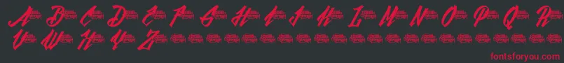 BlackfutureDemo Font – Red Fonts on Black Background